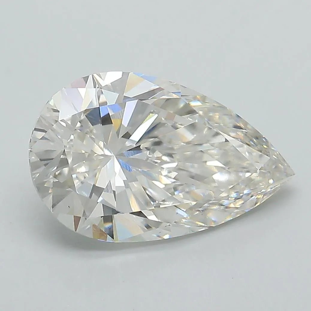 3.02ct Pear Lab Grown Diamond (Colour H, Clarity VS1, IGI Certified) - Jewelry by Cleo