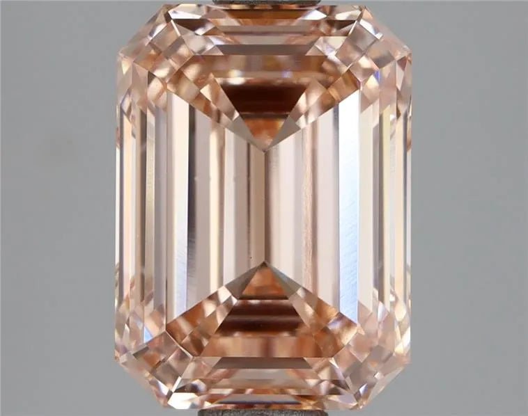 3.04ct Emerald Lab Grown Diamond (Colour Fancy Intense Pink, Clarity VS1, IGI Certified) - Jewelry by Cleo