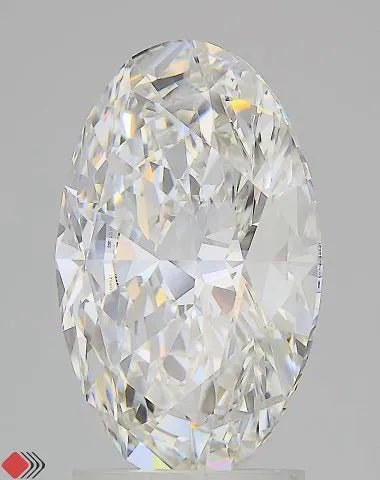 3.04ct Oval Lab Grown Diamond (Colour G, Clarity VVS2, IGI Certified) - Jewelry by Cleo