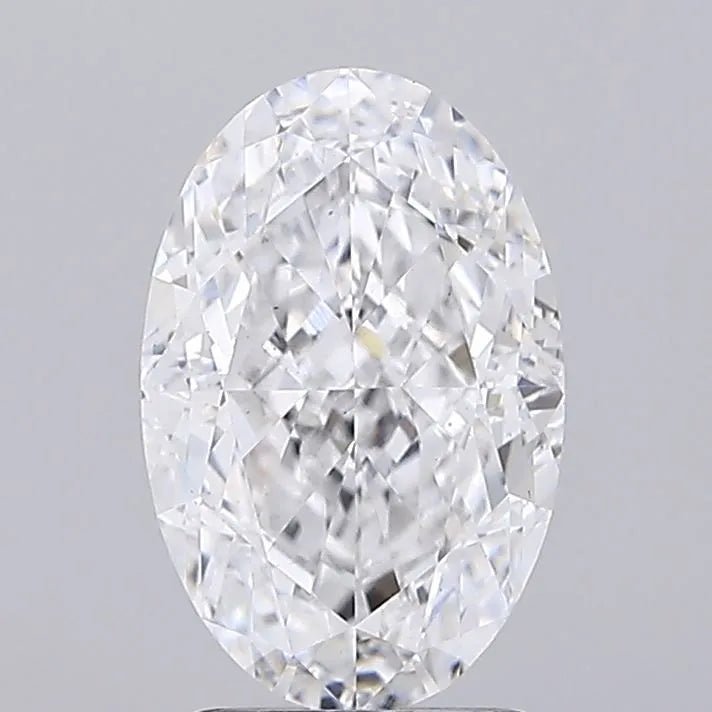 3.06ct Oval Lab Grown Diamond (Colour D, Clarity VS1, IGI Certified) - Jewelry by Cleo