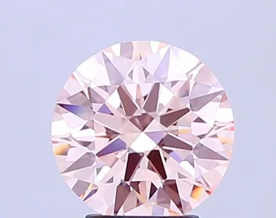 3.10ct Round Lab Grown Diamond (Colour Fancy Pink, Clarity VVS2, Cut ID, IGI Certified) - Jewelry by Cleo