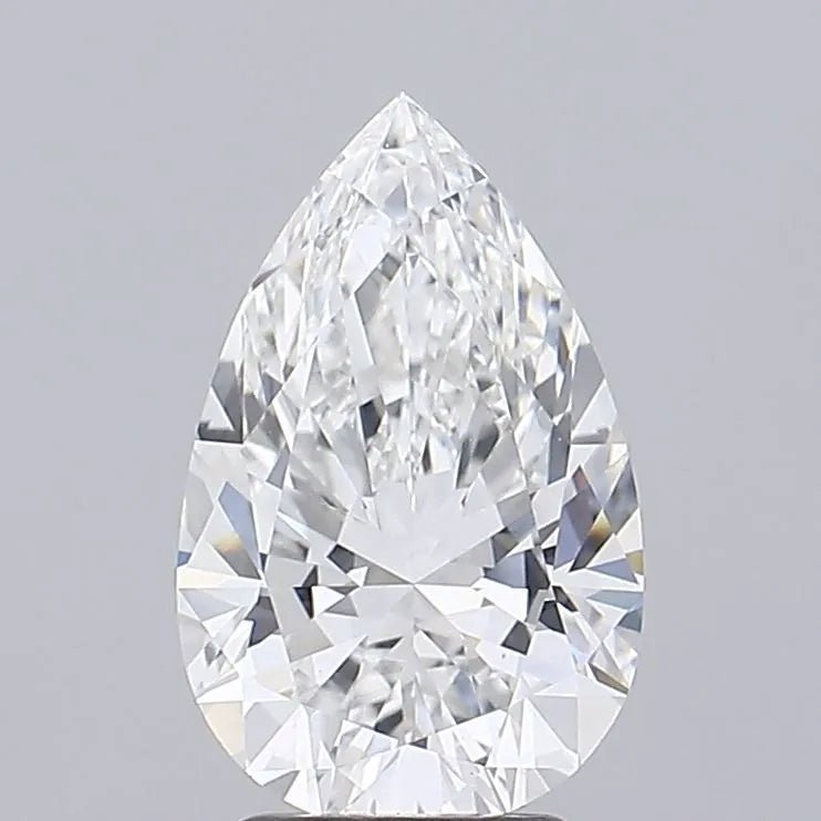 3.30ct Pear Lab Grown Diamond (Colour E, Clarity VVS2, IGI Certified) - Jewelry by Cleo