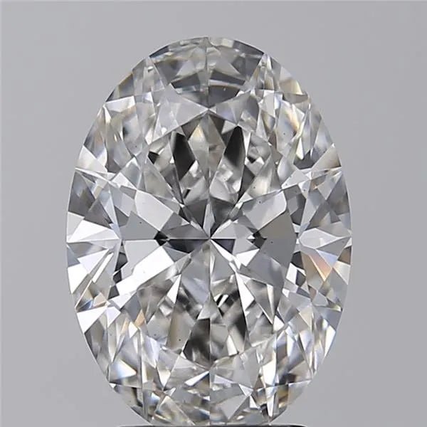 3.34ct Oval Lab Grown Diamond (Colour G, Clarity VS2, IGI Certified) - Jewelry by Cleo