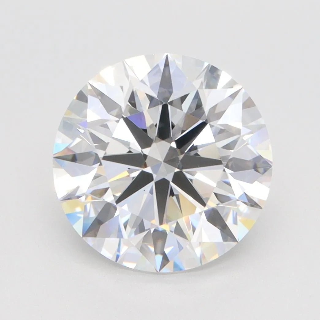 3.43ct Round Lab Grown Diamond (Colour F, Clarity IF, Cut ID, IGI Certified) - Jewelry by Cleo