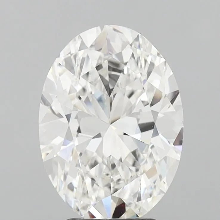 3.51ct Oval Lab Grown Diamond (Colour F, Clarity VVS2, IGI Certified) - Jewelry by Cleo
