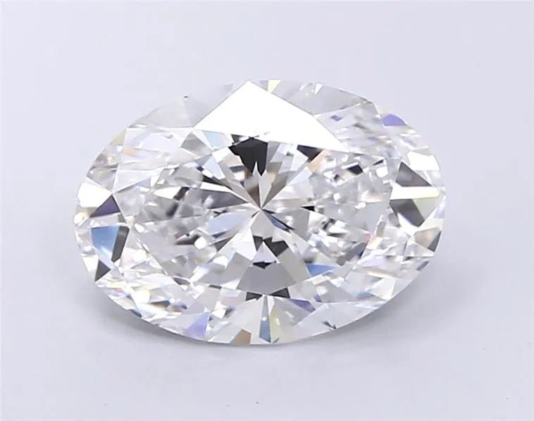 3.52ct Oval Lab Grown Diamond (Colour D, Clarity VVS2, GIA Certified) - Jewelry by Cleo