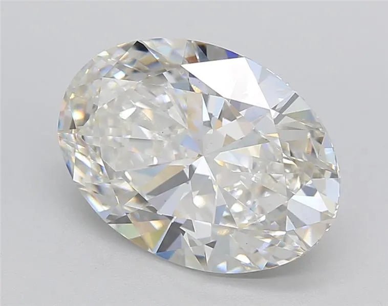 3.53ct Oval Lab Grown Diamond (Colour H, Clarity VS1, IGI Certified) - Jewelry by Cleo