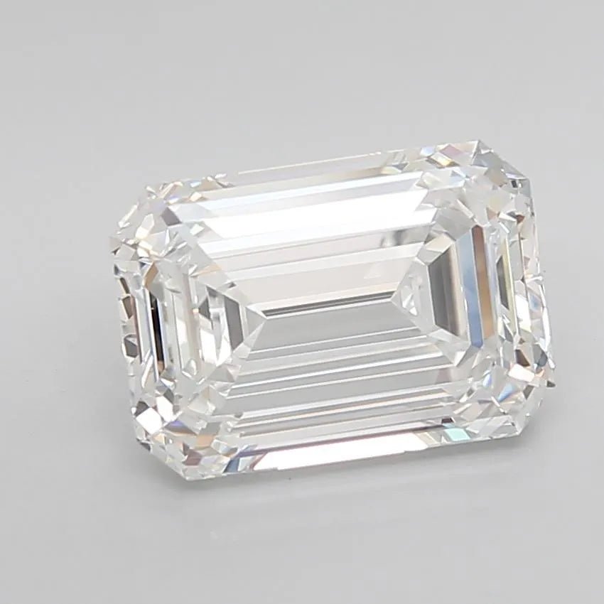 3.73ct Emerald Lab Grown Diamond (Colour E, Clarity VVS1, Cut EX, IGI Certified) - Jewelry by Cleo