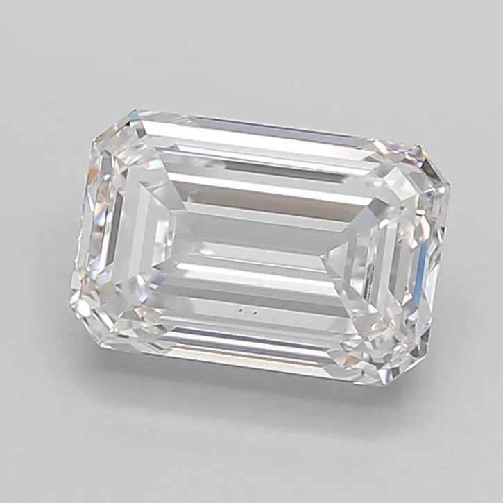 3.75ct Emerald Lab Grown Diamond (Colour D, Clarity VVS2, IGI Certified) - Jewelry by Cleo