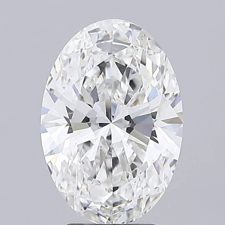 3.96ct Oval Lab Grown Diamond (Colour E, Clarity VVS2, IGI Certified) - Jewelry by Cleo
