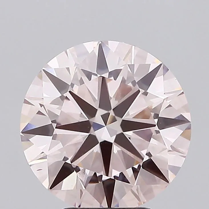 4.00ct Round Lab Grown Diamond (Colour Fancy Pink, Clarity VS1, Cut ID, IGI Certified)