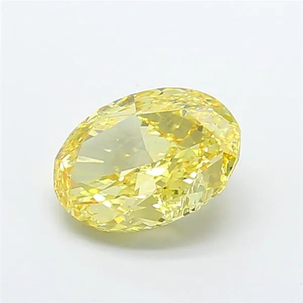 4.01ct Oval Lab Grown Diamond (Colour Fancy Intense Yellow, Clarity VS2, IGI Certified)
