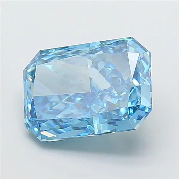 4.01ct Radiant Lab Grown Diamond (Colour Fancy Vivid Blue, Clarity VS1, IGI Certified)