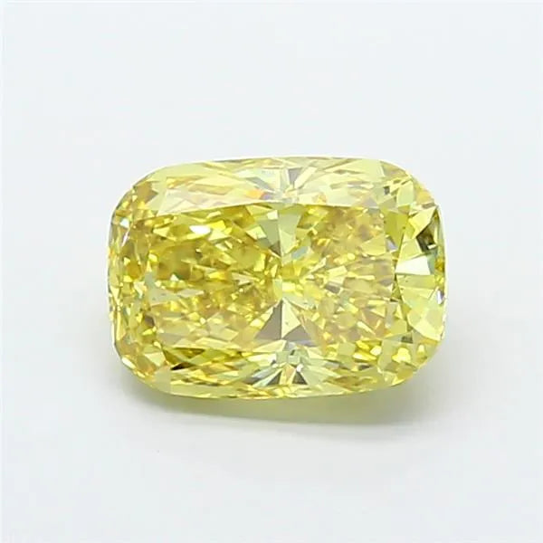 4.02ct Cushion modified Lab Grown Diamond (Colour Fancy Vivid Yellow, Clarity VS2, IGI Certified)