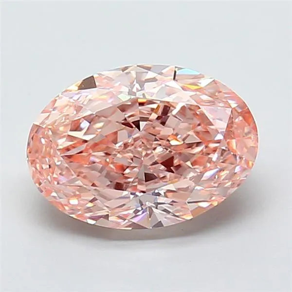 4.02ct Oval Lab Grown Diamond (Colour Fancy Intense Pink, Clarity VS1, IGI Certified)