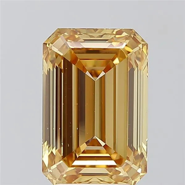 4.05ct Emerald Lab Grown Diamond (Colour Fancy Intense Yellow, Clarity VS2, IGI Certified)