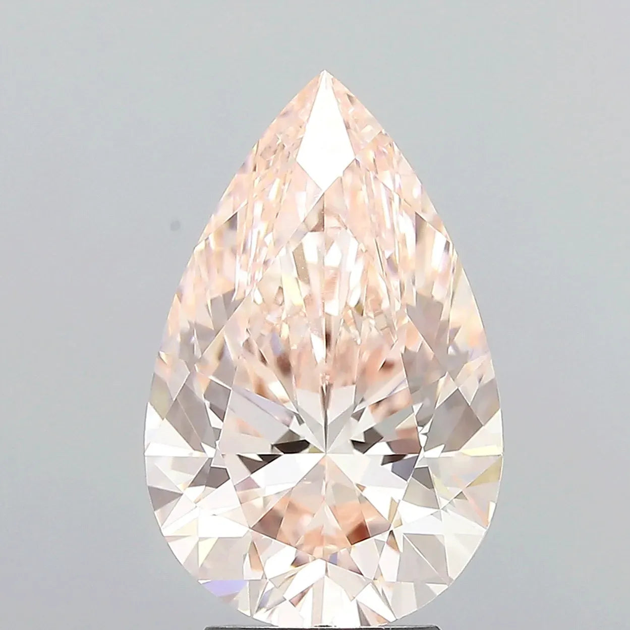 4.06ct Pear Lab Grown Diamond (Colour Fancy Intense Pink, Clarity VVS2, IGI Certified)