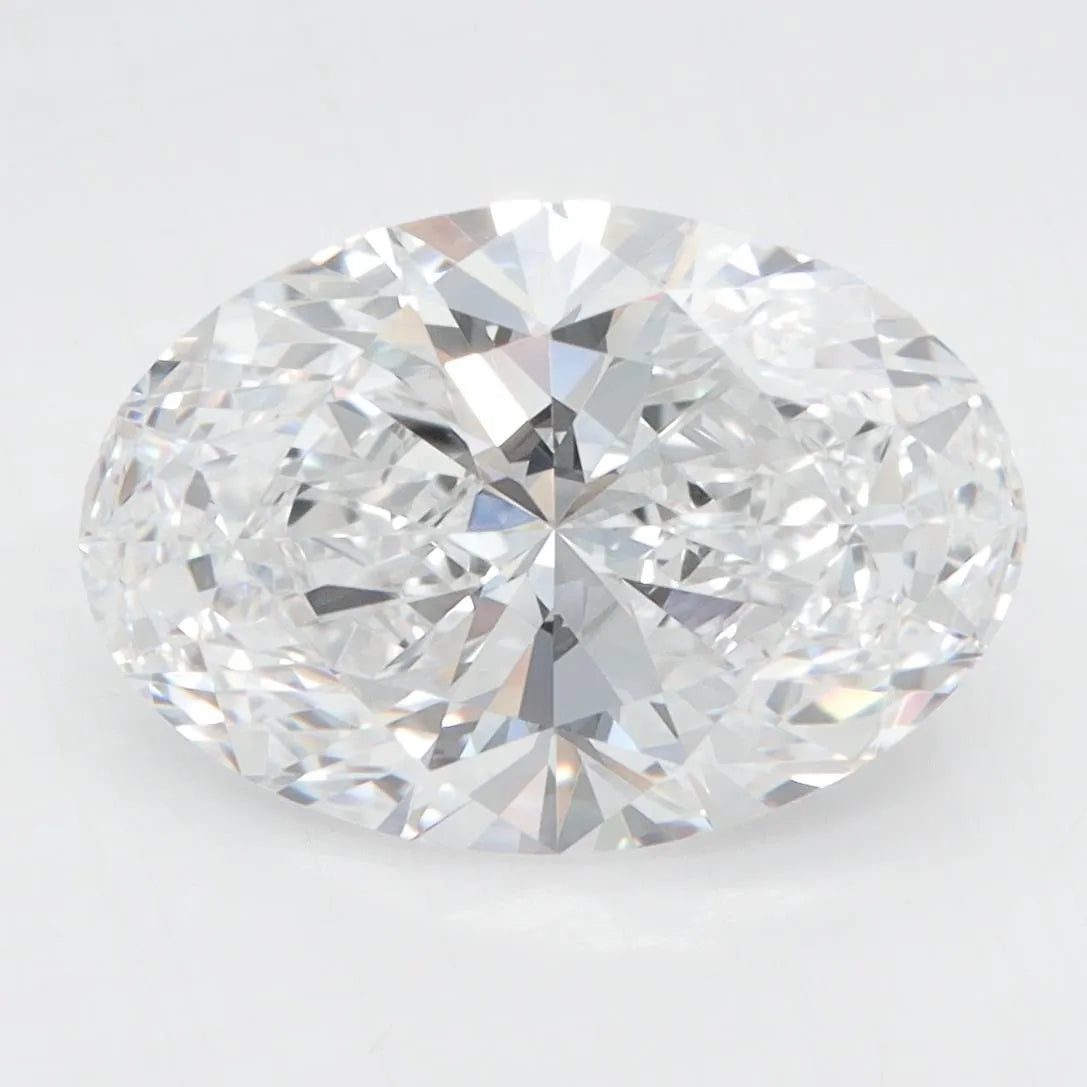4.07ct Oval Lab Grown Diamond (Colour D, Clarity IF, IGI Certified)