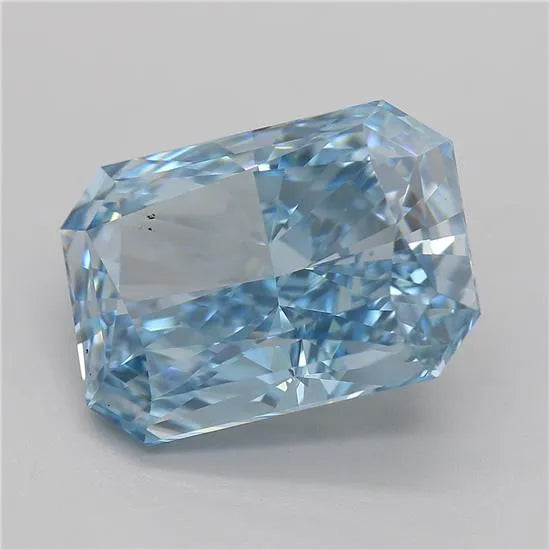 4.07ct Radiant Lab Grown Diamond (Colour Fancy Intense Blue, Clarity VVS2, IGI Certified)