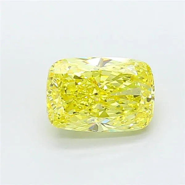 4.10ct Cushion modified Lab Grown Diamond (Colour Fancy Intense Yellow, Clarity VS1, IGI Certified)