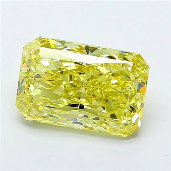 4.45ct Radiant Lab Grown Diamond (Colour Fancy Intense Yellow, Clarity VS1, IGI Certified)