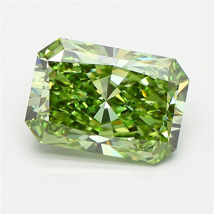 4.80ct Radiant Lab Grown Diamond (Colour Fancy Vivid Green, Clarity VS1, IGI Certified)