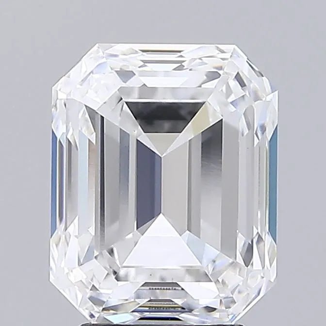 4.01ct Emerald Lab Grown Diamond (Colour D, Clarity VS1, IGI Certified) - Jewelry by Cleo