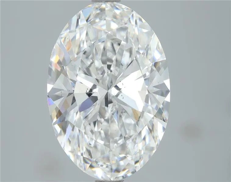 4.01ct Oval Lab Grown Diamond (Colour E, Clarity SI1, Cut EX, IGI Certified) - Jewelry by Cleo