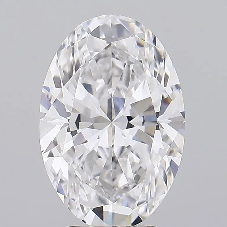 4.01ct Oval Lab Grown Diamond (Colour E, Clarity VVS2, IGI Certified) - Jewelry by Cleo