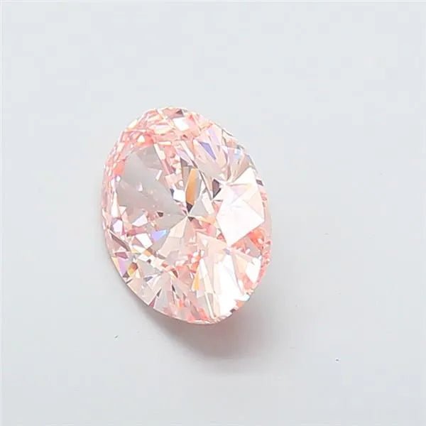4.01ct Oval Lab Grown Diamond (Colour Fancy Vivid Pink, Clarity VS1, IGI Certified) - Jewelry by Cleo