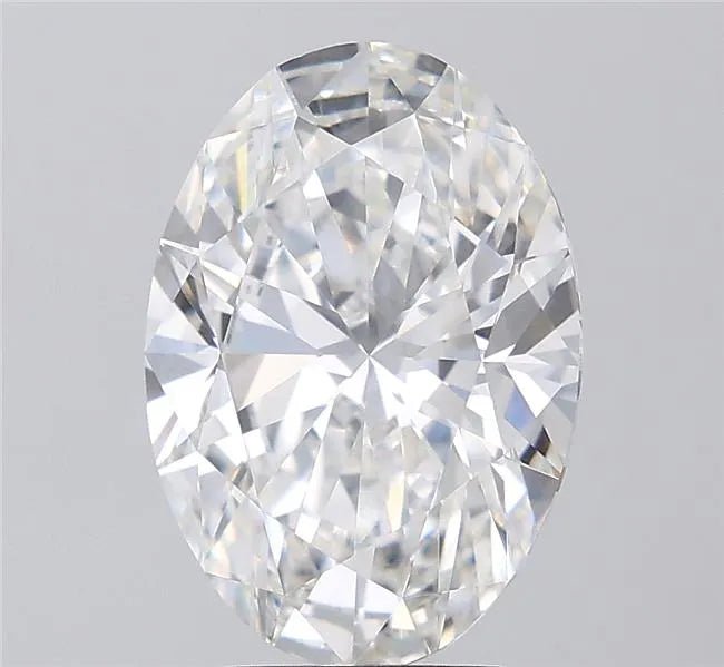 4.03ct Oval Lab Grown Diamond (Colour F, Clarity VVS2, IGI Certified) - Jewelry by Cleo