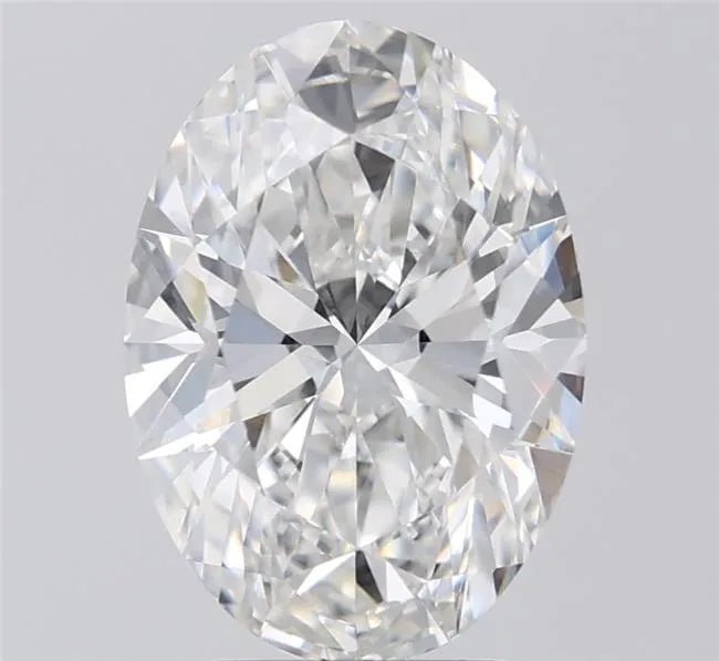 4.07ct Oval Lab Grown Diamond (Colour F, Clarity VVS2, IGI Certified) - Jewelry by Cleo