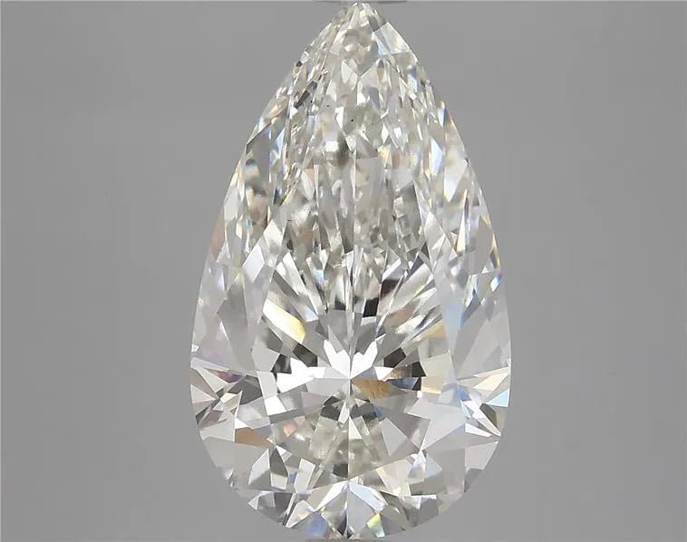 4.33ct Pear Lab Grown Diamond (Colour G, Clarity VS1, IGI Certified) - Jewelry by Cleo