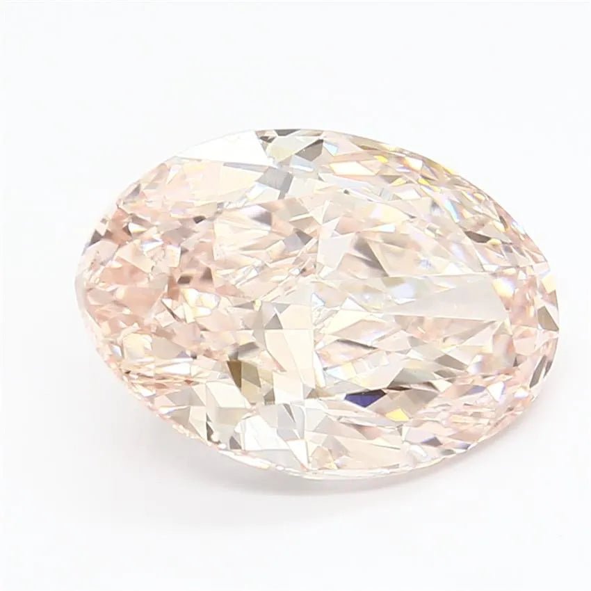 4.87ct Oval Lab Grown Diamond (Colour Fancy Intense Pink, Clarity VS1, IGI Certified) - Jewelry by Cleo