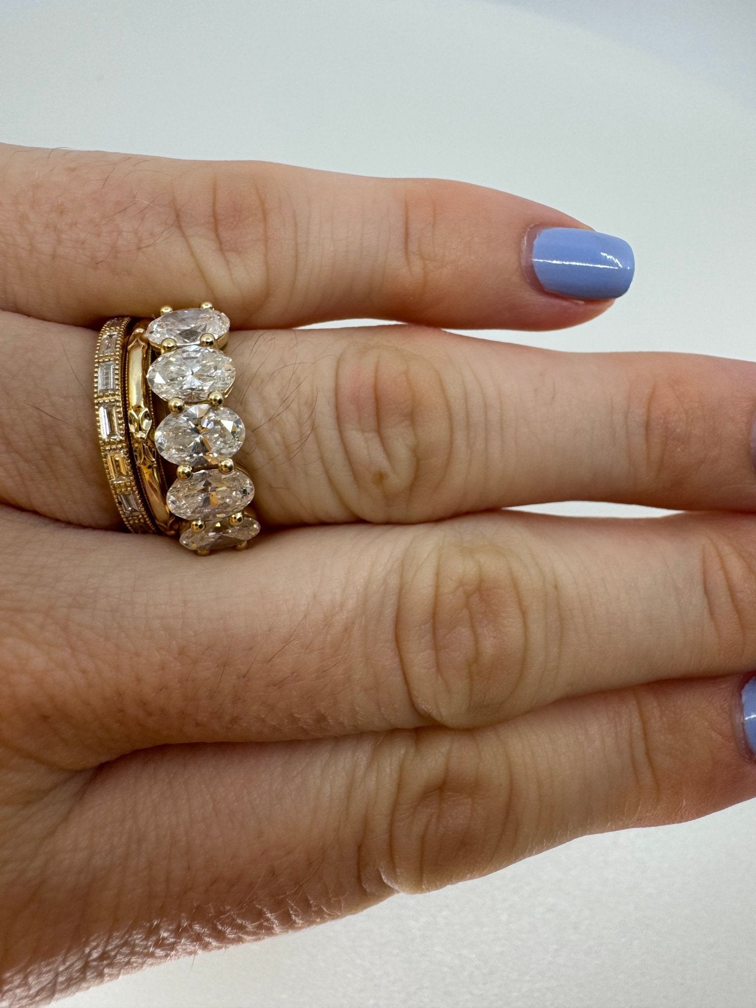 5 stone oval diamond band - Jewelry by Cleo