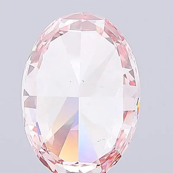 5.01ct Oval Lab Grown Diamond (Colour Fancy Vivid Pink, Clarity VS2, IGI Certified)