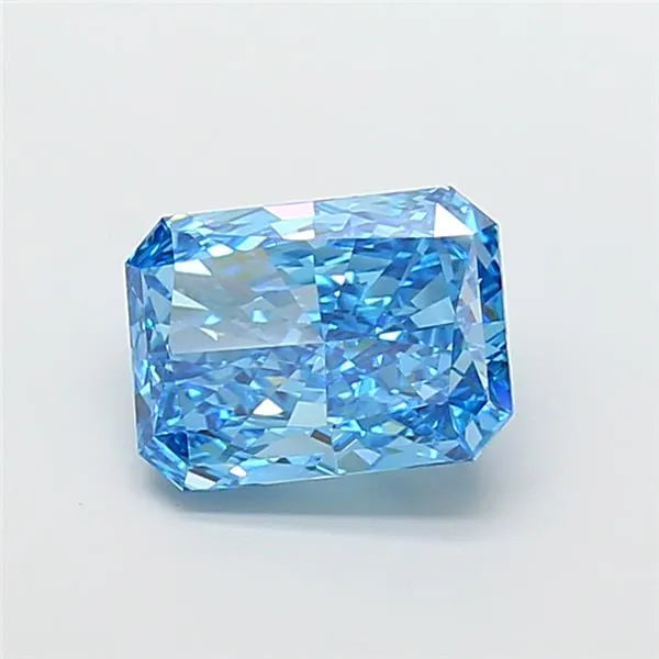 5.05ct Radiant Lab Grown Diamond (Colour Fancy Vivid Blue, Clarity VS1, IGI Certified)