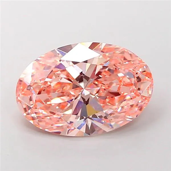 5.06ct Oval Lab Grown Diamond (Colour Fancy Intense Pink, Clarity VS1, IGI Certified)