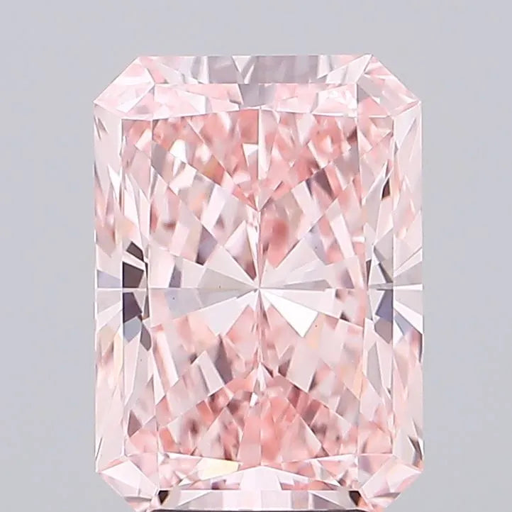 5.06ct Radiant Lab Grown Diamond (Colour Fancy Vivid Pink, Clarity VS1, IGI Certified)