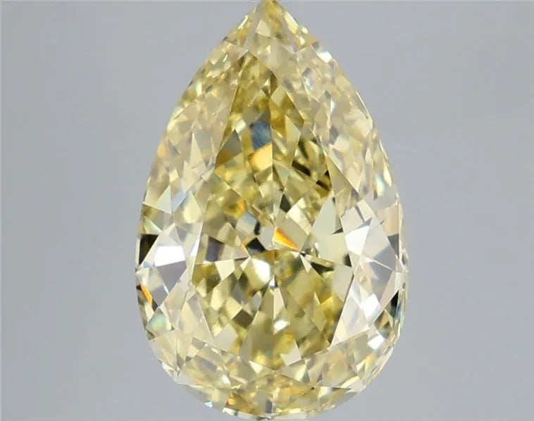 5.07ct Pear Lab Grown Diamond (Colour Fancy Intense Yellow, Clarity VS1, IGI Certified)