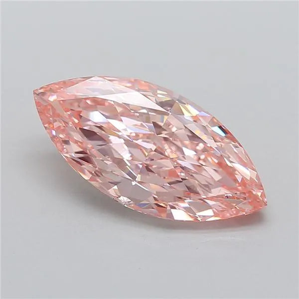5.17ct Marquise Lab Grown Diamond (Colour Fancy Vivid Pink, Clarity VVS2, IGI Certified)