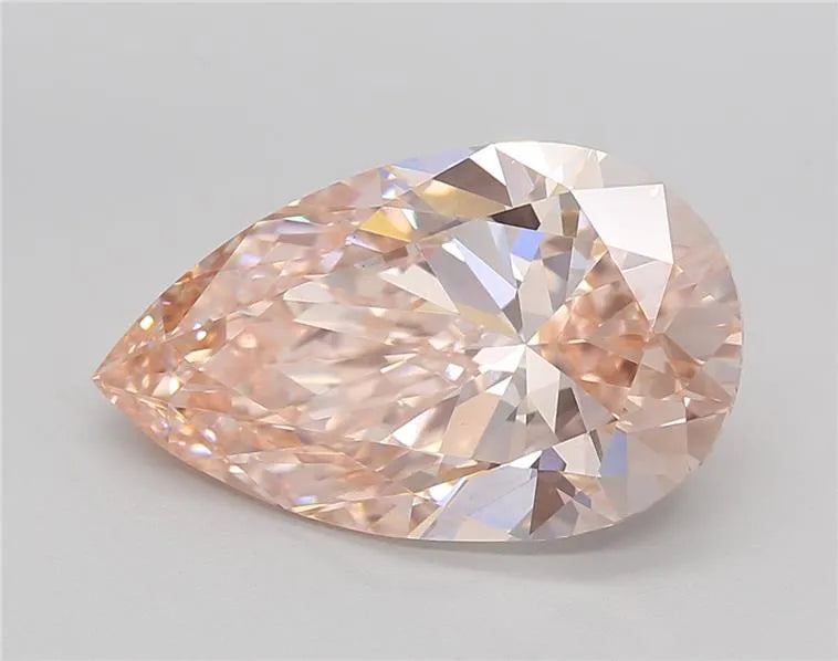 5.50ct Pear Lab Grown Diamond (Colour Fancy Pink, Clarity VS1, Cut GD, IGI Certified)