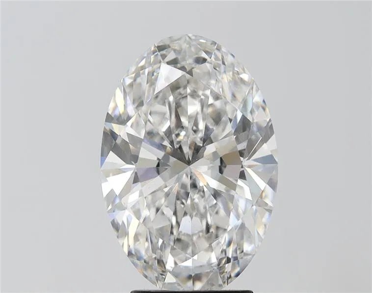 5.01ct Oval Lab Grown Diamond (Colour G, Clarity VS2, IGI Certified) - Jewelry by Cleo
