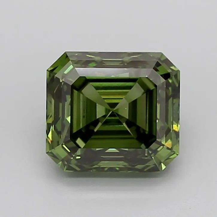 5.02ct Emerald Lab Grown Diamond (Colour Fancy Vivid Green, Clarity VS1, IGI Certified) - Jewelry by Cleo