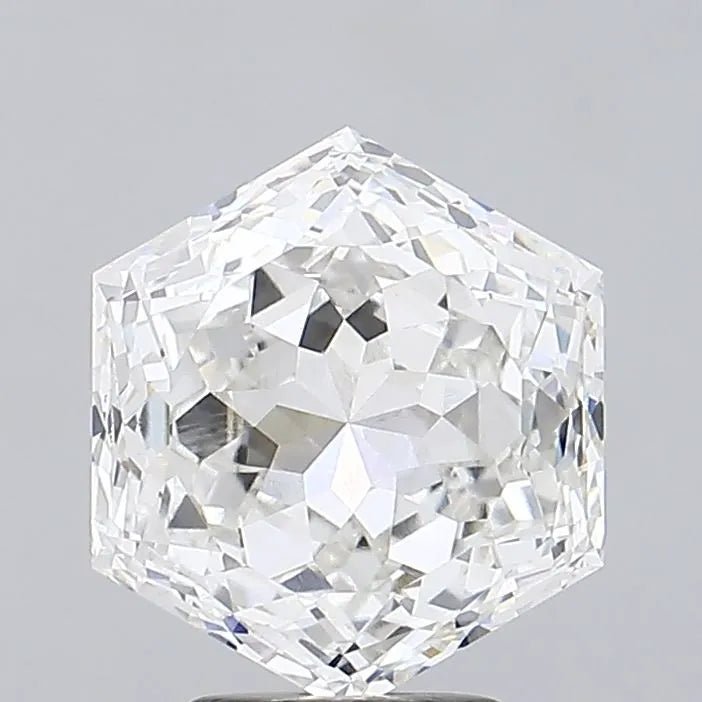 5.03ct Hexagonal Lab Grown Diamond (Colour F, Clarity VVS2, IGI Certified) - Jewelry by Cleo