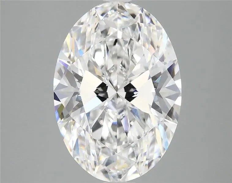 5.05ct Oval Lab Grown Diamond (Colour E, Clarity VS1, IGI Certified) - Jewelry by Cleo