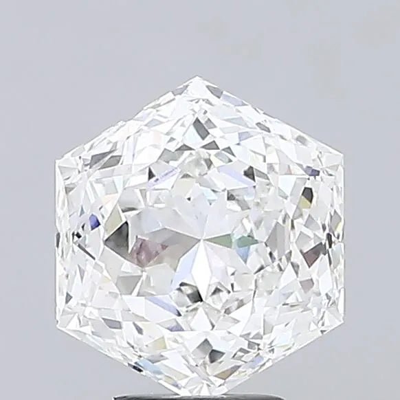 5.28ct Hexagonal Lab Grown Diamond (Colour F, Clarity VVS2, IGI Certified) - Jewelry by Cleo