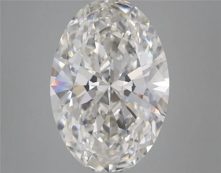 5.34ct Oval Lab Grown Diamond (Colour G, Clarity VVS2, IGI Certified) - Jewelry by Cleo