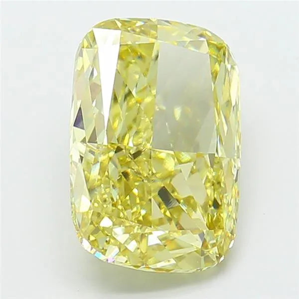 6.00ct Cushion modified Lab Grown Diamond (Colour Fancy Intense Yellow, Clarity VS1, IGI Certified)