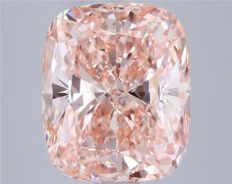 6.06ct Cushion modified Lab Grown Diamond (Colour Fancy Vivid Pink, Clarity VS1, IGI Certified)